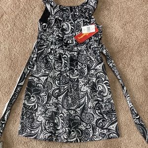 Black and white girls size 14 dress